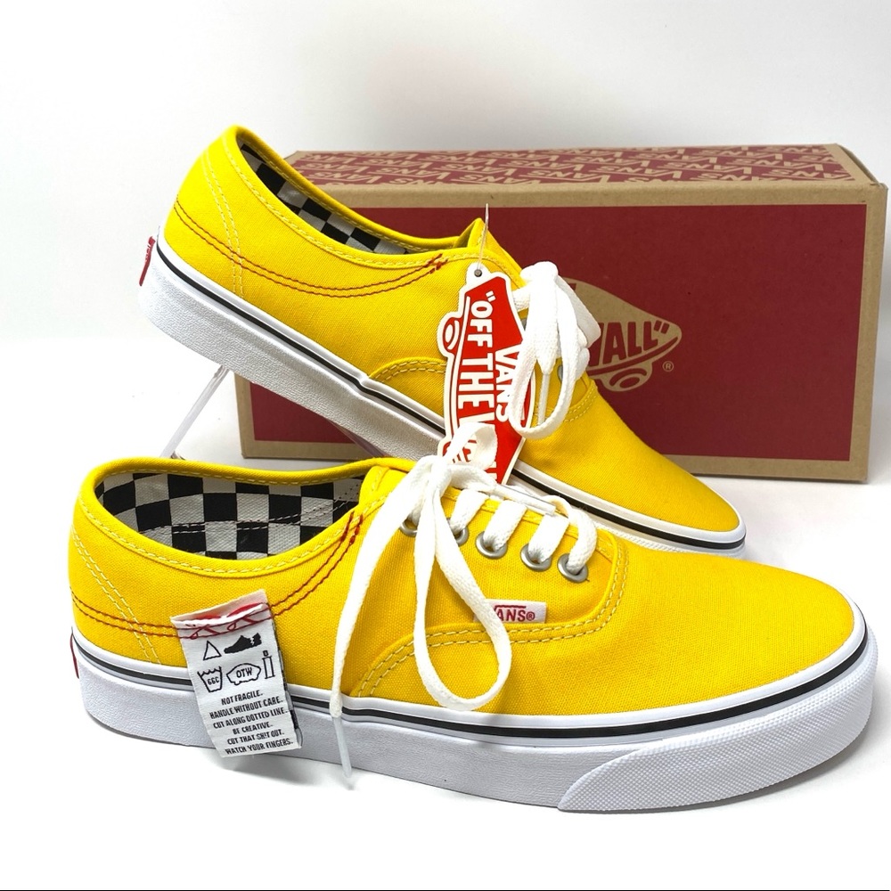 🌹 Spring Sale 🌹 VANS Authentic Hc Diy Lemon Canvas Women's Size 7 VN0A4UUC1AE - Picture 14 of 15